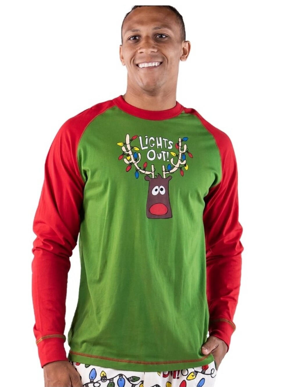 Lazy One Christmas Graphic Long Sleeve Top NWT Size XXL